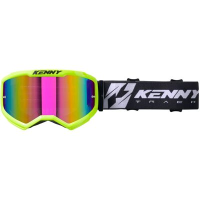 Masque cross Kenny TRACK KOMBAT + ECRAN IRRIDIUM 2027 Neon Yellow - Publicité Masque cross Kenny TRACK KOMBAT + ECRAN IRRIDIUM 2027 Neon Yellow - Publicité