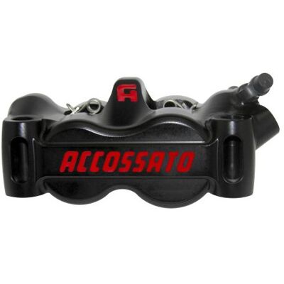 Etriers de frein Accossato radial monobloc droit CNC 100mm piston titane Noir - Publicité Etriers de frein Accossato radial monobloc droit CNC 100mm piston titane Noir - Publicité