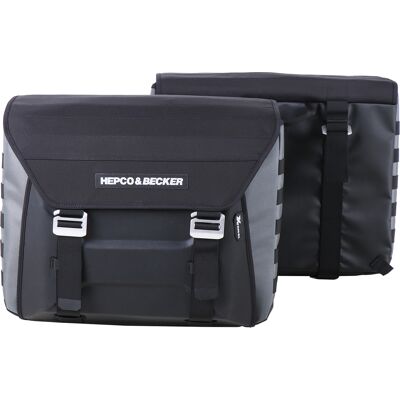 Sacoches cavalières Hepco & Becker Kit complet Xtravel Basic pour support Vario BMW - noir - Publicité Sacoches cavalières Hepco & Becker Kit complet Xtravel Basic pour support Vario BMW - noir - Publicité