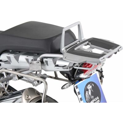 Support top case Hepco & Becker Alurack - argent - Publicité Support top case Hepco & Becker Alurack - argent - Publicité