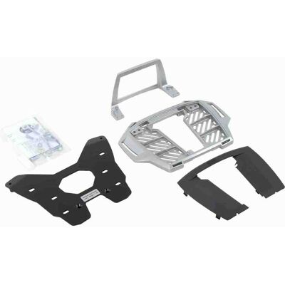 Support top case Hepco & Becker Alurack - argent - Publicité Support top case Hepco & Becker Alurack - argent - Publicité