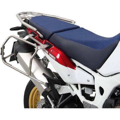 Support valises Hepco & Becker Cutout - argent/Acier inoxydable - Publicité Support valises Hepco & Becker Cutout - argent/Acier inoxydable - Publicité