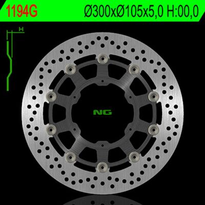Disque de frein Rond NG NG BRAKES flottant - Publicité Disque de frein Rond NG NG BRAKES flottant - Publicité