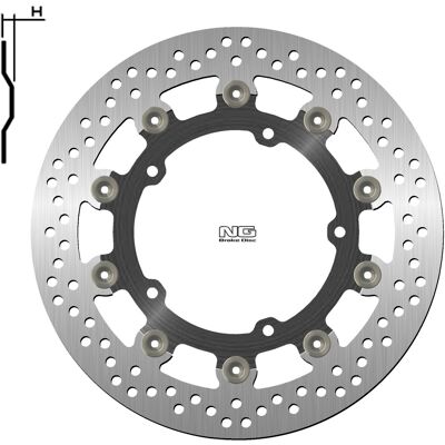 Disque de frein Rond NG NG BRAKES flottant - Publicité Disque de frein Rond NG NG BRAKES flottant - Publicité