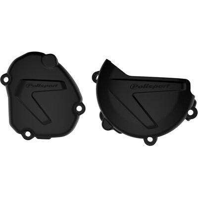 Protection Moteur Polisport Protections de carters d'embrayage et d'allumage noir - Publicité Protection Moteur Polisport Protections de carters d'embrayage et d'allumage noir - Publicité