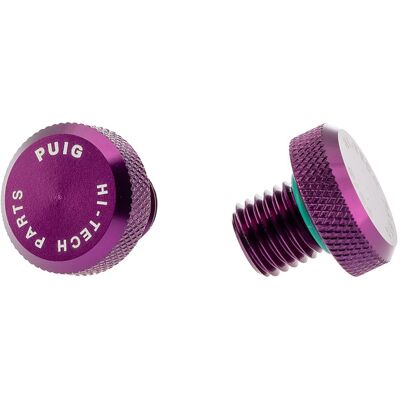 Obturateurs de rétroviseur Puig Cache Pas Vis Violet JEU BOUCHONS M10 125 - Publicité Obturateurs de rétroviseur Puig Cache Pas Vis Violet JEU BOUCHONS M10 125 - Publicité