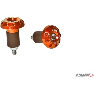 Extrémités de guidon universelles PUIG Race 6222T Orange - Bar Ends - Publicité Extrémités de guidon universelles PUIG Race 6222T Orange - Bar Ends - Publicité