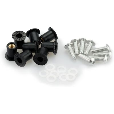 Puig 0957p kit vis de pare-brise moto argent - pièces de moto - Publicité Puig 0957p kit vis de pare-brise moto argent - pièces de moto - Publicité