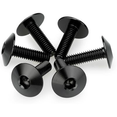 Kit Visserie Carénage Puig En Aluminium Anodisé Bulles Noire 6 Vis M6x20 Tête diamètre 16,8mm - Publicité Kit Visserie Carénage Puig En Aluminium Anodisé Bulles Noire 6 Vis M6x20 Tête diamètre 16,8mm - Publicité