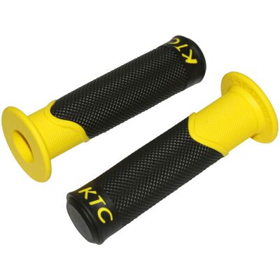 Poignées de guidon Replay SCOOT KTC - JAUNE CLOSED END 122mm PAIRE - Publicité Poignées de guidon Replay SCOOT KTC - JAUNE CLOSED END 122mm PAIRE - Publicité