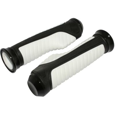 Poignées de guidon Replay ON ROAD ANATOMIC BLANC 127mm - CLOSED END PAIRE - Publicité Poignées de guidon Replay ON ROAD ANATOMIC BLANC 127mm - CLOSED END PAIRE - Publicité