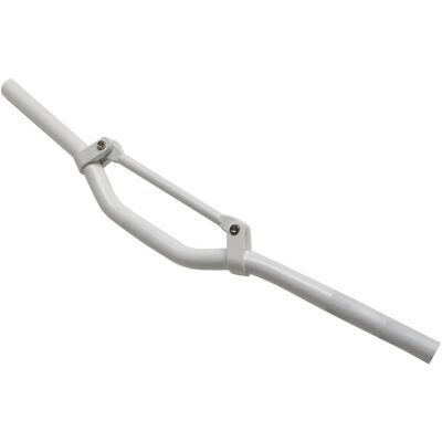 Guidon Replay SCOOT STREET ALU BLANC L625MM BARRE RENFORT H40MM SOUS - Publicité Guidon Replay SCOOT STREET ALU BLANC L625MM BARRE RENFORT H40MM SOUS - Publicité