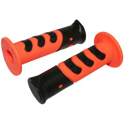 Poignées de guidon Replay SCOOT RX848 ORANGE - CLOSED END PAIRE - Publicité Poignées de guidon Replay SCOOT RX848 ORANGE - CLOSED END PAIRE - Publicité