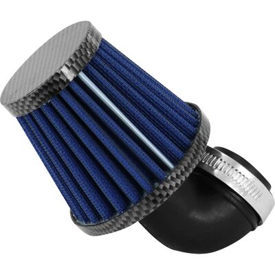 Filtre à air Replay KN MIDDLE FC CARBONE - BLEU FIXATION COUDE DIAM 35 - 28 - Publicité Filtre à air Replay KN MIDDLE FC CARBONE - BLEU FIXATION COUDE DIAM 35 - 28 - Publicité