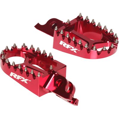 Repose-pieds RFX en aluminium CNC trial Pro (Rouge) - Publicité Repose-pieds RFX en aluminium CNC trial Pro (Rouge) - Publicité