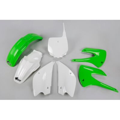 Kit plastiques Ufo couleur origine (2013) OEM vert/blanc - Publicité Kit plastiques Ufo couleur origine (2013) OEM vert/blanc - Publicité