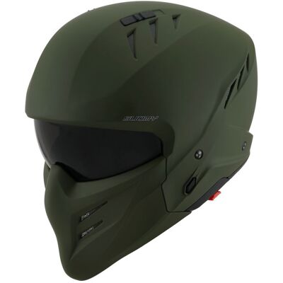 Casque Jet Suomy Armor Plain Vert Militaire - Casque - Publicité Casque Jet Suomy Armor Plain Vert Militaire - Casque - Publicité