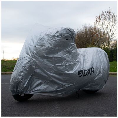 Housse moto DXR FIRST L Silver - Publicité Housse moto DXR FIRST L Silver - Publicité