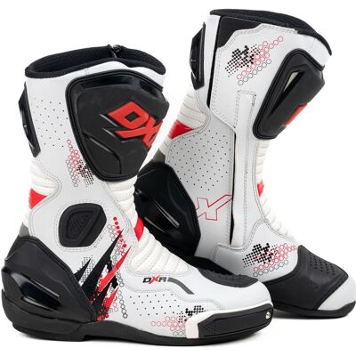 Bottes DXR VENGER White/red - Publicité Bottes DXR VENGER White/red - Publicité