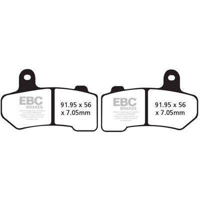 Plaquettes de frein organiques EBC FA409 - Plaquettes de frein - Publicité Plaquettes de frein organiques EBC FA409 - Plaquettes de frein - Publicité