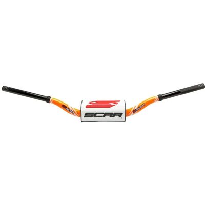 Guidon Scar O² COLOR Ø28,6 - 65/85 Low Mini Style ORANGE White - Publicité Guidon Scar O² COLOR Ø28,6 - 65/85 Low Mini Style ORANGE White - Publicité