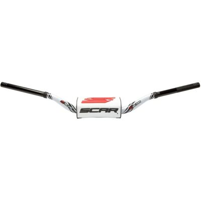 Guidon Scar O² COLOR Ø28,6 - 65/85 Low Mini Style WHITE White - Publicité Guidon Scar O² COLOR Ø28,6 - 65/85 Low Mini Style WHITE White - Publicité