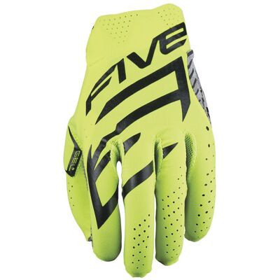Gants cross Five MXF RACE 2026 Fluo Yellow - Publicité Gants cross Five MXF RACE 2026 Fluo Yellow - Publicité
