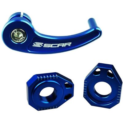 Tire axe Scar arrière sherco Blue - Publicité Tire axe Scar arrière sherco Blue - Publicité