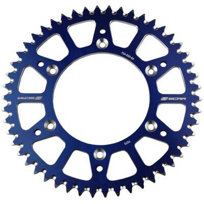 Couronne Scar KTM 85SX - 50 dents Blue - Publicité Couronne Scar KTM 85SX - 50 dents Blue - Publicité