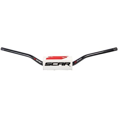 Guidon Scar O² Ø28,6 - 65/85 Low Mini White - Publicité Guidon Scar O² Ø28,6 - 65/85 Low Mini White - Publicité