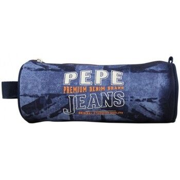 Pepe jeans Trousse Trousse logo Anglais Bleu 1 compartiment 65641