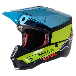 Alpinestars S-M5 Speed Black Yellow Fluo Light Blue