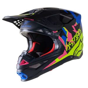 Alpinestars S M8 Echo Black Blue Yellow Pink