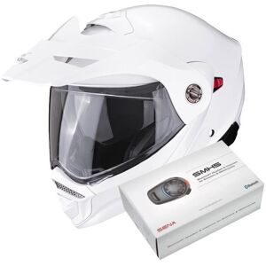 Scorpion ADX-2 White + Kit Bluetooth SMH5