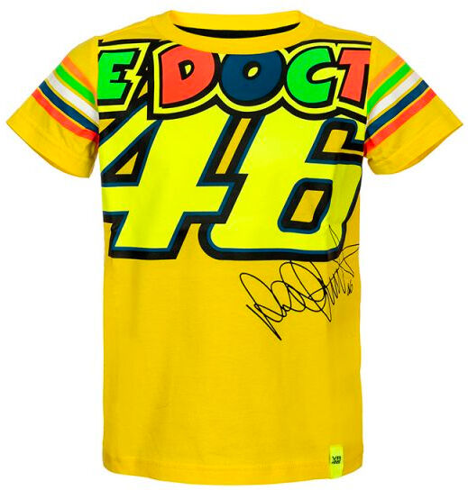 VR 46 T-Shirt Kid Stripes Jaune