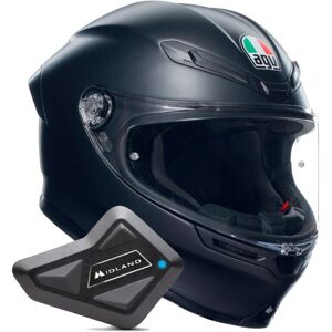 AGV K6 S Mono Matt Black + Kit Bluetooth BT Mini