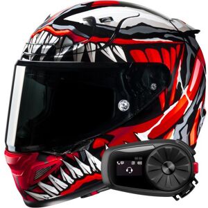 HJC RPHA 12 Maximized Venom Marvel + Kit Bluetooth 5S solo