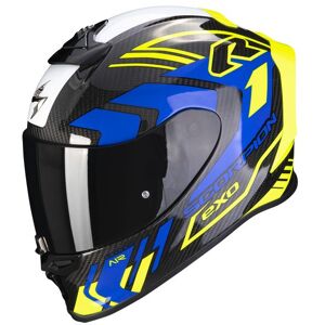 Scorpion Exo R1 Evo Carbon Air Supra Black Neon Yellow Blue