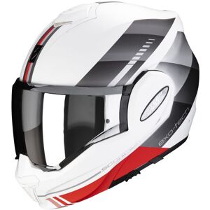 Scorpion Exo Tech Evo Genre Matt White Silver Red