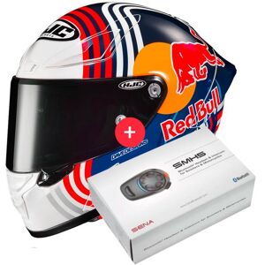 HJC RPHA1 Red Bull Austin GP MC21 + Kit Bluetooth SMH5