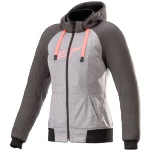 Alpinestars Stella Chrome Sport Hoodie Grey Tar Diva Pink