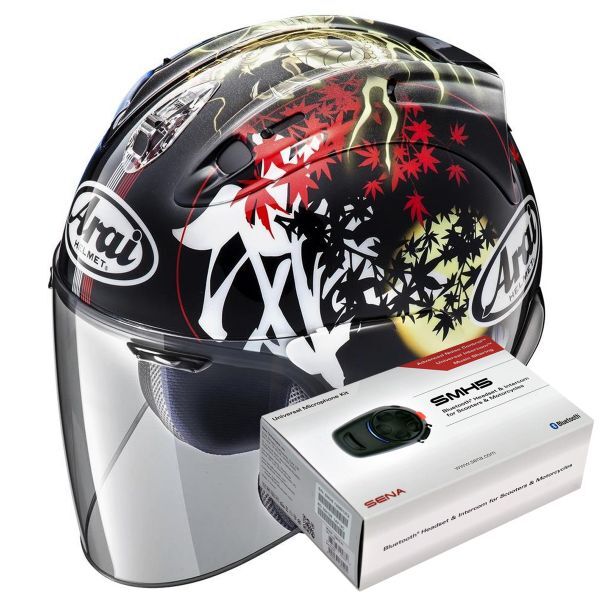 Arai SZ-R Vas Oriental 2 + Kit Bluetooth Sena SMH5