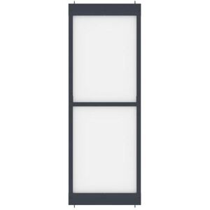 Vente-unique Cloison de séparation d'intérieur vitrée en aluminium L88 x H245 cm anthracite - Hauteur ajustable - SAGAR