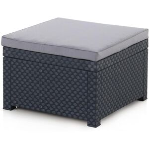 MYLIA Pouf de jardin II en résine moulée - Anthracite - SOPHIE de MYLIA