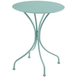 MYLIA Table ronde de jardin D.60cm en métal - Vert amande - MIRMANDE de MYLIA