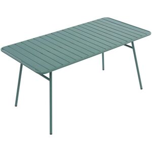 MYLIA Table de jardin L.160 cm en métal - Vert amande - MIRMANDE de MYLIA