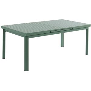 MYLIA Table de jardin extensible en aluminium 180/240cm - Vert amande - NAURU de MYLIA