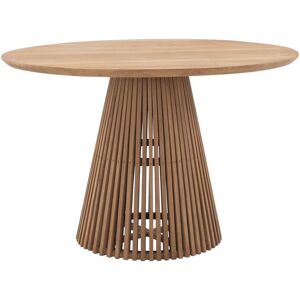 MYLIA Table à manger de jardin en teck D.120 cm - Naturel clair - TRIANI de MYLIA