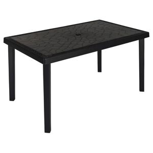 MYLIA Table à manger de jardin L.150 cm - Polypropylène - Gris anthracite - DIADEME de MYLIA