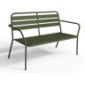 Banc de jardin en métal - Kaki - MIRMANDE de MYLIA